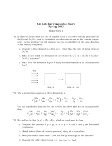 CE 576 Environmental Flows Spring 2012 Homework 3