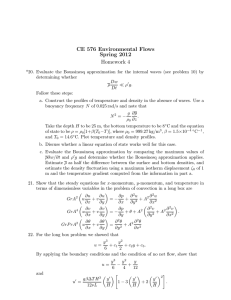 CE 576 Environmental Flows Spring 2012 Homework 4