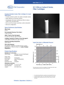 XC II Micro-Carbon II Series Filter Cartridges Data Sheet
