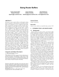Sizing Router Buffers