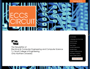 ECCS CIRCUIT The Newsletter of Electrical &amp; Computer Engineering and Computer Science