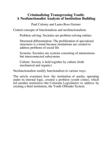 Criminalizing Transgressing Youth: A Neofunctionalist Analysis of Institution Building