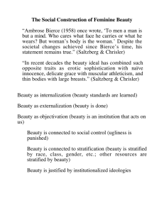 The Social Construction of Feminine Beauty