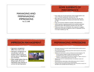 SOME ELEMENTS OF PERFORMANCE MANAGING AND MISMANAGING