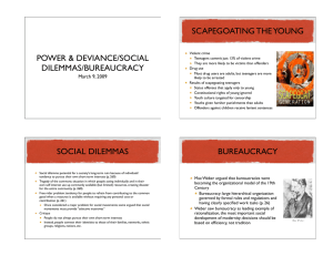 SCAPEGOATING THE YOUNG POWER &amp; DEVIANCE/SOCIAL