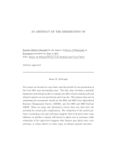 AN ABSTRACT OF THE DISSERTATION OF