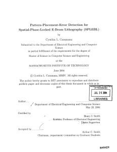 Pattern-Placement-Error Detection  for Spatial-Phase-Locked  E-Beam  Lithography  (SPLEBL)