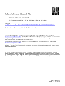 The Excess Co-Movement of Commodity Prices The Economic Journal