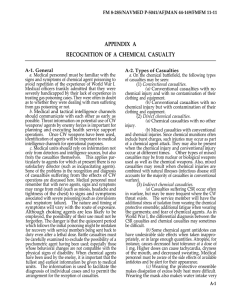 APPENDIX A RECOGNITION OF A CHEMICAL CASUALTY