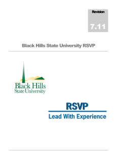 7.11 Black Hills State University RSVP  Revision