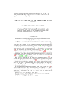Electronic Journal of Differential Equations, Vol. 2007(2007), No. 119, pp.... ISSN: 1072-6691. URL:  or