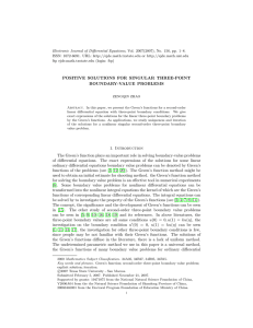 Electronic Journal of Differential Equations, Vol. 2007(2007), No. 156, pp.... ISSN: 1072-6691. URL:  or