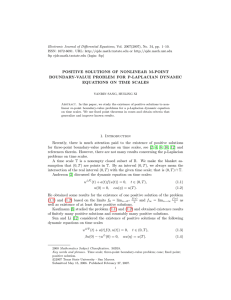 Electronic Journal of Differential Equations, Vol. 2007(2007), No. 34, pp.... ISSN: 1072-6691. URL:  or