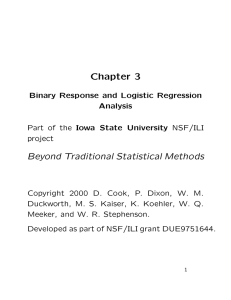 Chapter 3 Beyond Traditional Statistical Methods