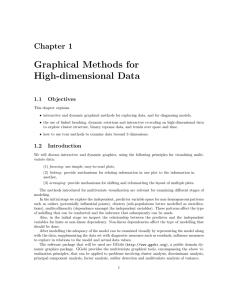 Graphical Methods for High-dimensional Data Chapter 1 1.1