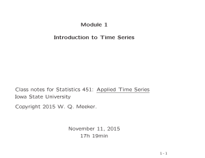 Module 1 Introduction to Time Series Iowa State University