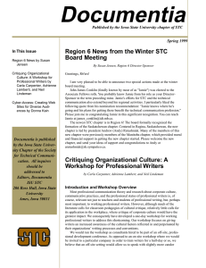 Documentia Region 6 News from the Winter STC Board Meeting