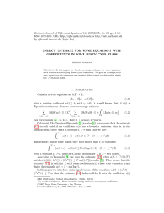 Electronic Journal of Differential Equations, Vol. 2007(2007), No. 85, pp.... ISSN: 1072-6691. URL:  or
