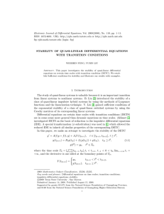 Electronic Journal of Differential Equations, Vol. 2008(2008), No. 110, pp.... ISSN: 1072-6691. URL:  or