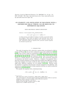 Electronic Journal of Differential Equations, Vol. 2008(2008), No. 112, pp.... ISSN: 1072-6691. URL:  or