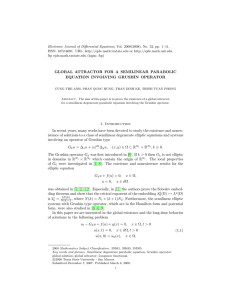 Electronic Journal of Differential Equations, Vol. 2008(2008), No. 32, pp.... ISSN: 1072-6691. URL:  or