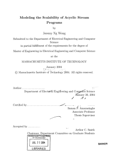 Modeling  the  Scalability  of  Acyclic ... Programs Ng