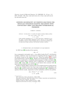 Electronic Journal of Differential Equations, Vol. 2009(2009), No. 124, pp.... ISSN: 1072-6691. URL:  or