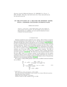 Electronic Journal of Differential Equations, Vol. 2009(2009), No. 133, pp.... ISSN: 1072-6691. URL:  or