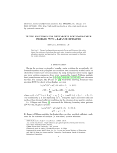 Electronic Journal of Differential Equations, Vol. 2009(2009), No. 150, pp.... ISSN: 1072-6691. URL:  or