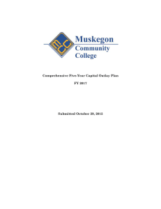 Comprehensive Five-Year Capital Outlay Plan FY 2017 Submitted October 29, 2015