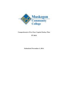 Comprehensive Five-Year Capital Outlay Plan FY 2016 Submitted November 3, 2014