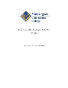 Comprehensive Five-Year Capital Outlay Plan FY 2014 Submitted November 1, 2012