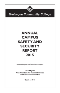 ANNUAL CAMPUS SAFETY AND SECURITY