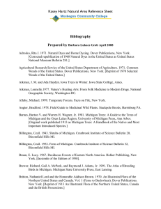 Kasey Hartz Natural Area Reference Sheet  Bibliography Prepared by