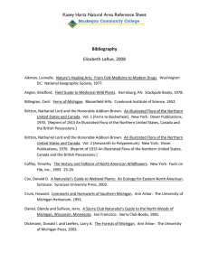 Kasey Hartz Natural Area Reference Sheet Elizabeth LaRue, 2008 Bibliography