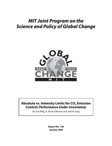 MIT Joint Program on the Science and Policy of Global Change Emission