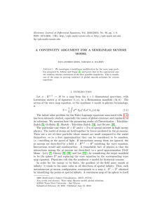 Electronic Journal of Differential Equations, Vol. 2010(2010), No. 86, pp.... ISSN: 1072-6691. URL:  or