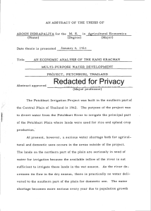 Redacted for Privacy Date thesis is presented