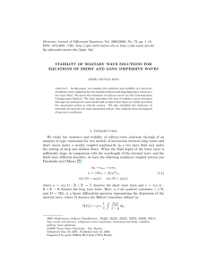 Electronic Journal of Differential Equations, Vol. 2006(2006), No. 72, pp.... ISSN: 1072-6691. URL:  or