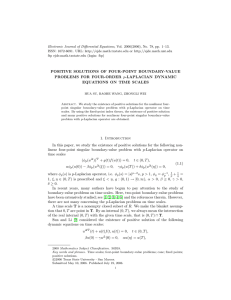 Electronic Journal of Differential Equations, Vol. 2006(2006), No. 78, pp.... ISSN: 1072-6691. URL:  or