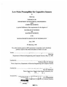 Low.Noise  Preamplifier for Capacitive  Sensors