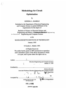Methodology  for Circuit Optimization