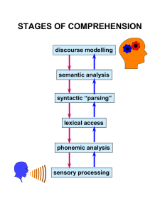 STAGES OF COMPREHENSION
