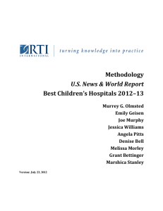 Methodology U.S. News &amp; World Report