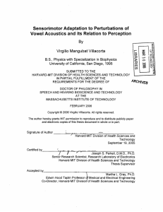 Sensorimotor Adaptation to Perturbations of Virgilio  Mangubat Villacorta By