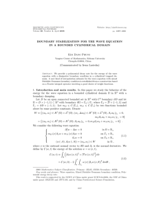 DISCRETE AND CONTINUOUS Website: DYNAMICAL SYSTEMS Volume 20, Number 4, April 2008