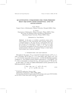 QUANTITATIVE UNIQUENESS FOR TIME-PERIODIC HEAT EQUATION WITH POTENTIAL AND ITS APPLICATIONS