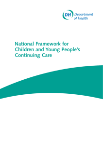 National Framework for Children and Young People’s Continuing Care