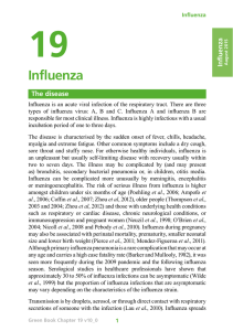 19 Influenza The disease