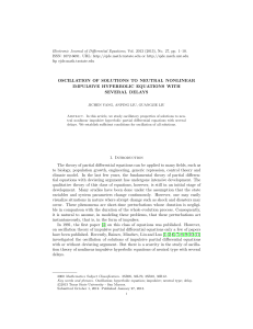 Electronic Journal of Differential Equations, Vol. 2013 (2013), No. 27,... ISSN: 1072-6691. URL:  or